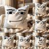 Man Face ART Cushion Cover Multi-Scene Pillow Cover for Home & Car - Reversible, Soft & Durable for Daily Use
