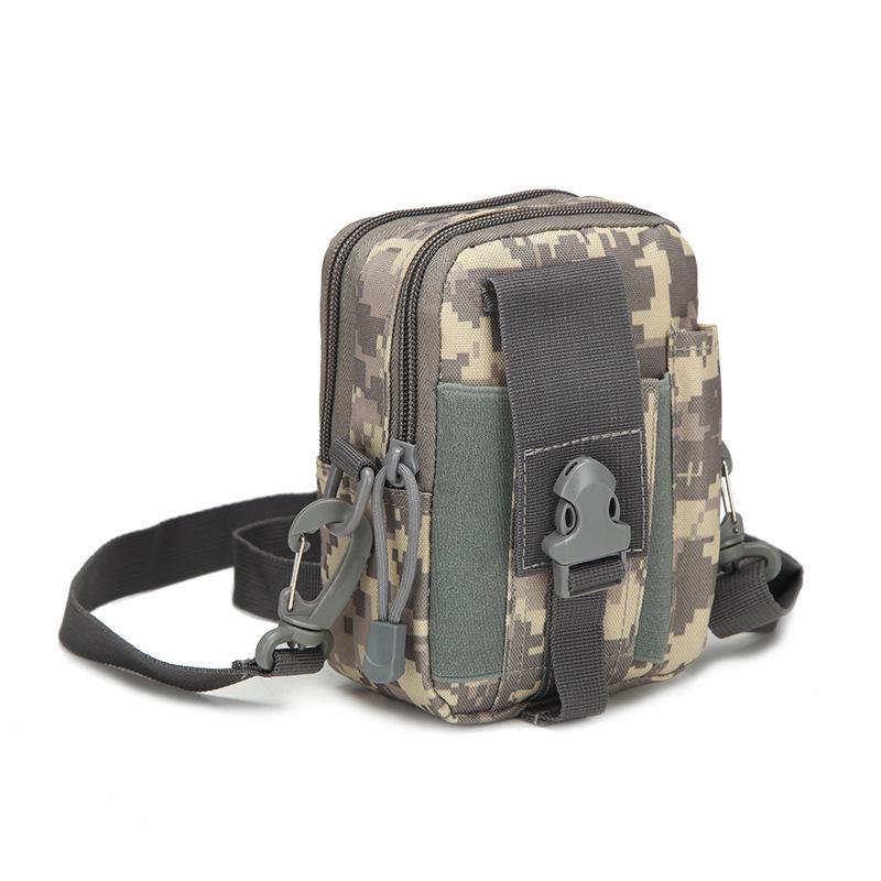 Men's Tactical Camouflage Waist Pack: Multi-Functional Outdoor Cycling Bag for Coins, Phone, and More