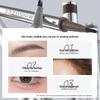 Mingxizhi Waterproof Long-Lasting Eyebrow & Eyeliner Pencil with Multi-Pronged Brush for Defined, Sweatproof Results