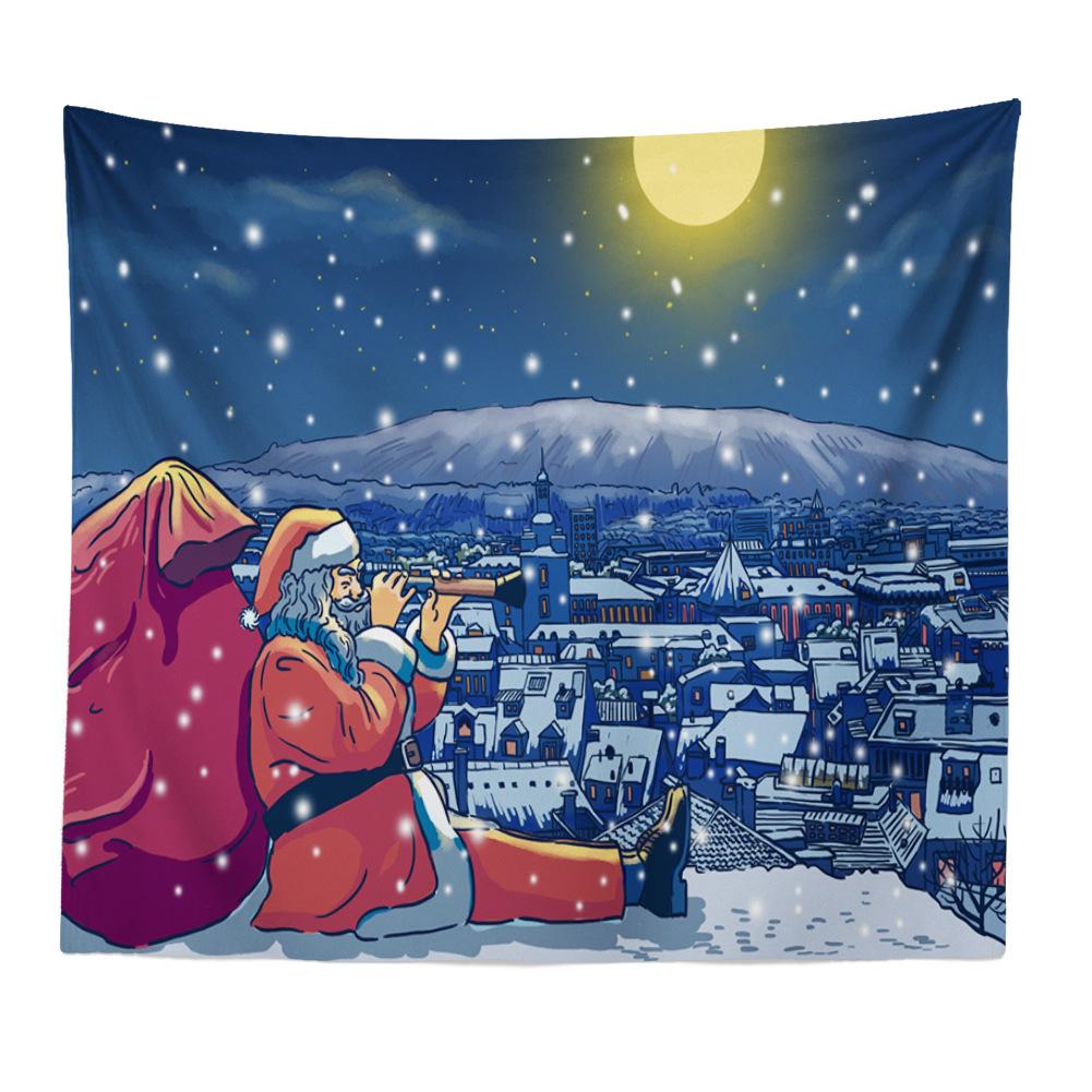 Weihnachtsmütze, alter Mann, Muster, Wohnzimmer, Schlafzimmer, Wandteppich, Heimfestival