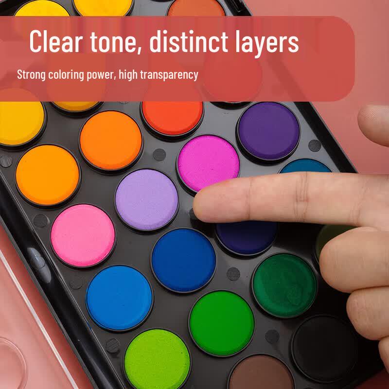 M&G 48-Color Solid Watercolor Paint Set