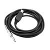 3m 10ft Guitar Bass USB Straight Plug Cable To 1/4inch 6.35mm Jack Link Connection