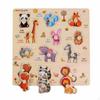 Educational Grasp Board Early Education Wooden Learning Puzzle Fine Motor Skills Shape Sorter