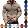Herren Langarm Reißverschluss Kapuze Kapuzenpullover Kapuzenpullover Jacke Kapuze Kapuze