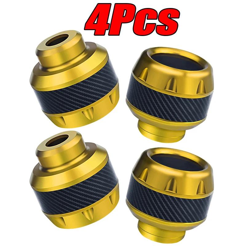 2/4Pcs Aluminum Alloy Motorcycle Crash Protector Scooter Wheel Front Fork Frame Falling Protection Pads Sliders Moto Exterior
