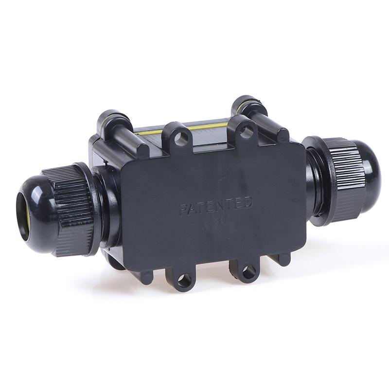 2-veis vanntett elektrisk koblingsboks for utendørs belysning Kabel Ip68