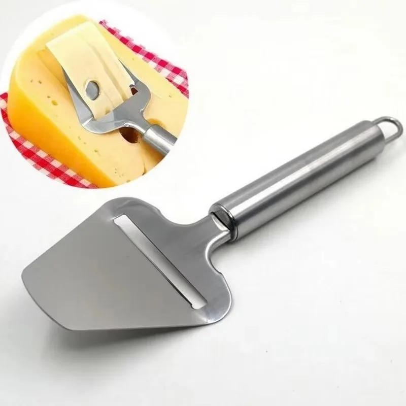 New Kitchen Cooking Cheese Tools Silver Stainless Steel Cheese Peeler Cheese Slicer Cutter Butter Slice Cutting Knife