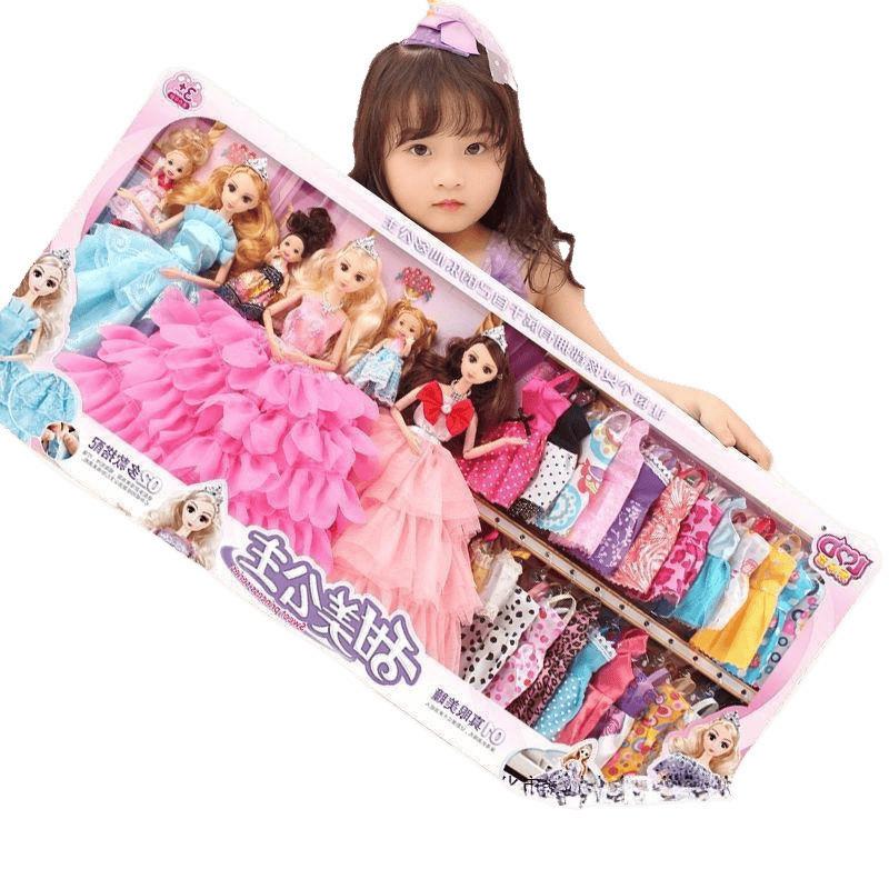 Набор кукол Подарочная коробка Наряд Полный набор Принцесса Девочка Детские игрушки type4