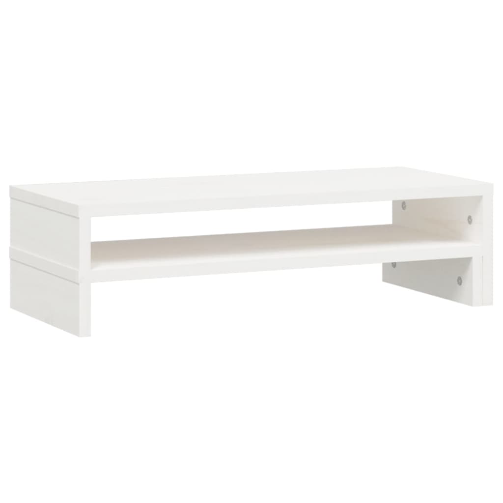 Monitor Stand White (52 101) * 22 * 14 cm Solid Pine Wood
