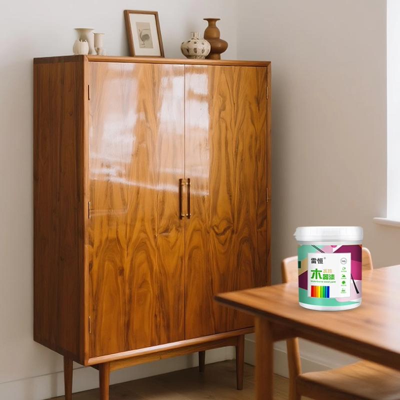 500/1000g Water-based Wood Paint Glossy Matte Semi-matte Mildew-proof Moisture-proof for Furniture Renovation Maintenance