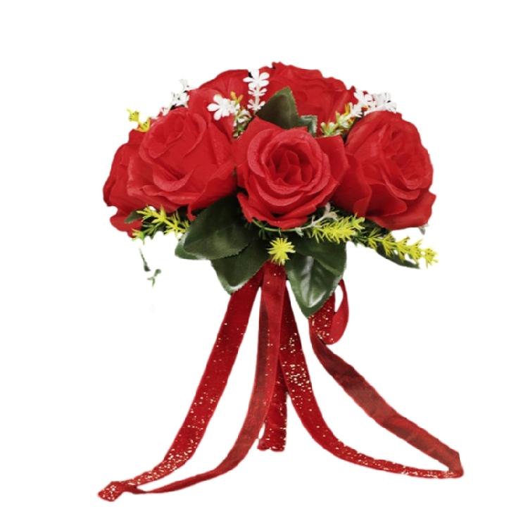 Свадебный Букет Шелковая Роза Свадебный Букет Невесты Подружки Невесты Комбо Свадебный Цветок