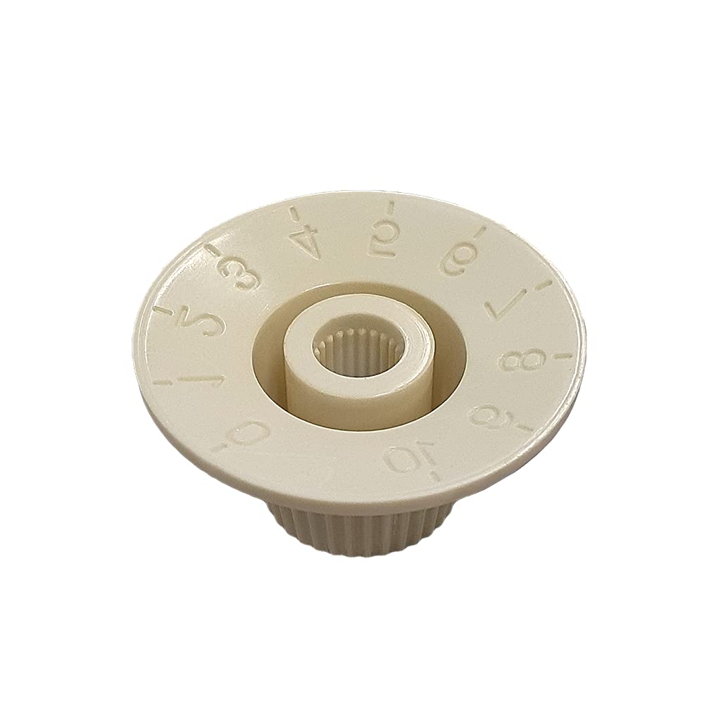 YJB PARTS Sombrero Knob, Silver Top, Inch (Aged WhiteVOL.+ TONE)