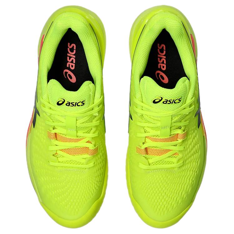 Asics Gel Resolution 9 Paris Women Sneakers Yellow Safety-Yellow Black 1042A274-750