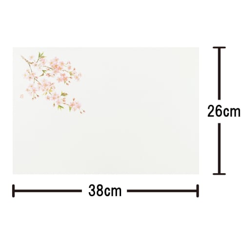 Daikoku Kogyo "Commercial Use" Table Mats, Cherry Blossom Design, 26 X 38 Cm, 100 Sheets, High-Quality Paper