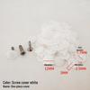 Decorative Plastic Screw Caps for Furniture and Wardrobes - Three-in-One Design