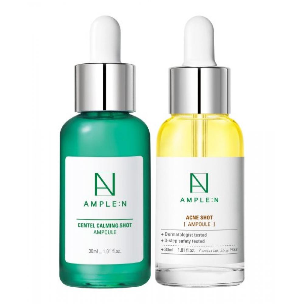 

Amplen [trouble Soothing Set] Centel Calming Shot Soothing Ampoule 30ml+Acne Shot Acne Ampoule 30ml none