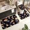 Chucky 3Pcs Flannel Toilet Mat Set Bathroom Rug Bath Carpet Non Slip Home Decor Toilet 3 Pcs Bathroom Textile Set