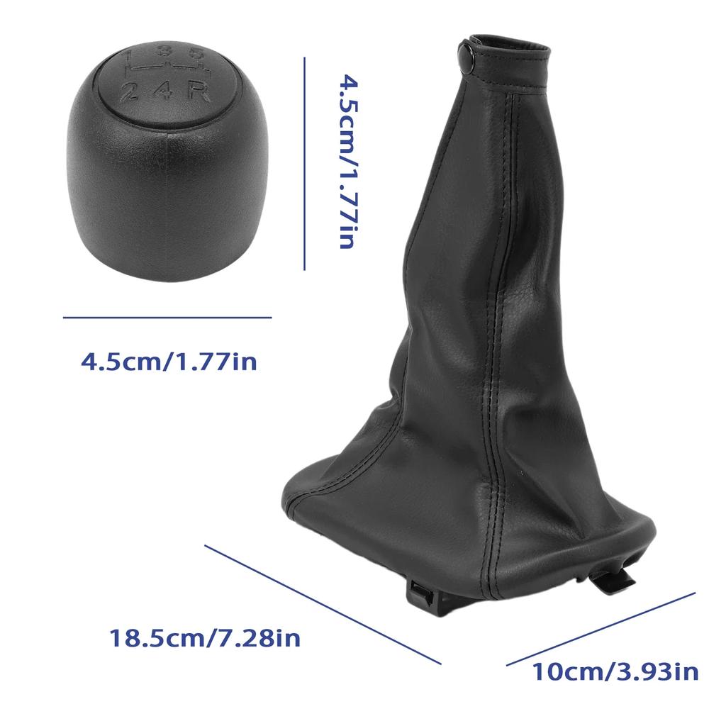735249804 New Gear Shift Knob and Gaiter Compatible with Fiat 600 Seicento 1998-2010 735249804 with Circlip Tools Car Accessorie