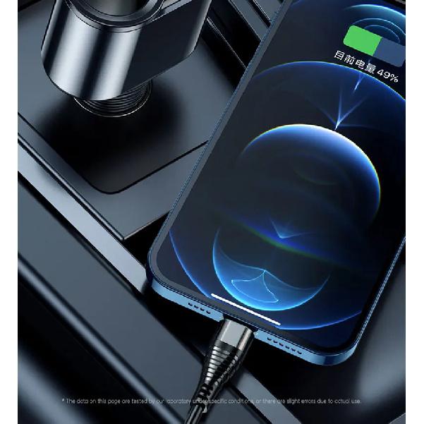 200W Car Charger Fast Charging Voltage Display USB 100W PD 30W 4 in 1 Dual 12V/24V Cigarette Lighter Splitter Power Adapter