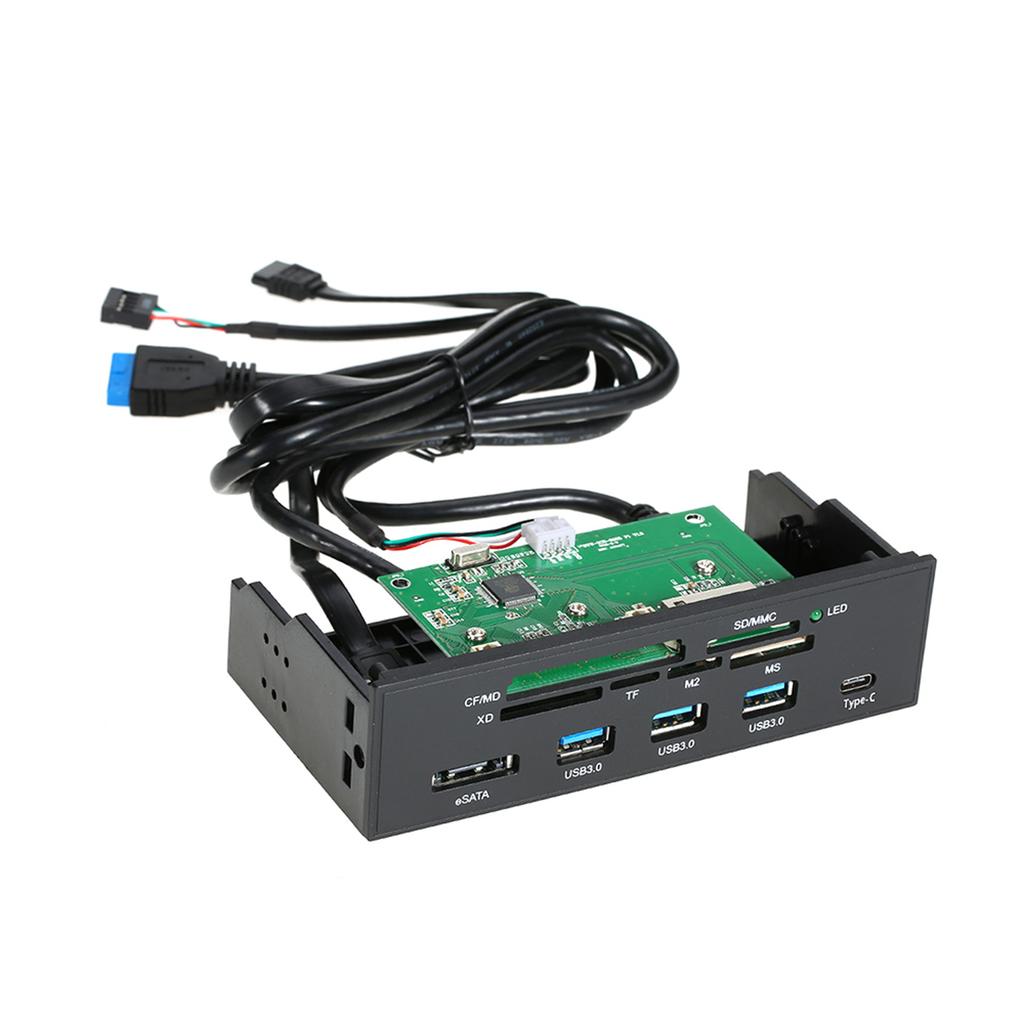 Sunshine Tipway STW 5.25   Internal Card Reader Media Multi Function Dashboard PC Front Panel Type C USB 3.1 USB 3.0