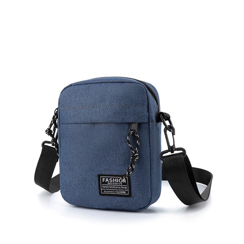 Fashion  Shoulder Bag Sports Trend Messenger Bag Solid Color Mobile Phone Bag Coin Purse
