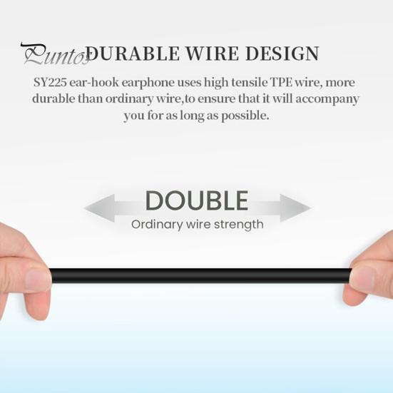 Wired Earphone Universal Earhook Professional HiFi Sound Effect 1.2m 3.5mm Conference Earphone Stereo Earpiece for Simultaneous Interpretation