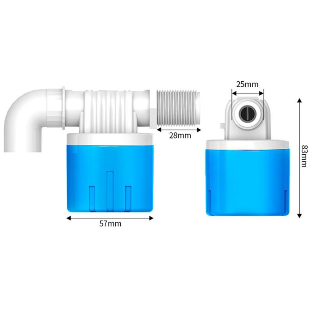 Plastic Automatic Water Control Valve 1/2 3/4 White&blue Water Controller Valve Float Ball Valve Internal Installatio