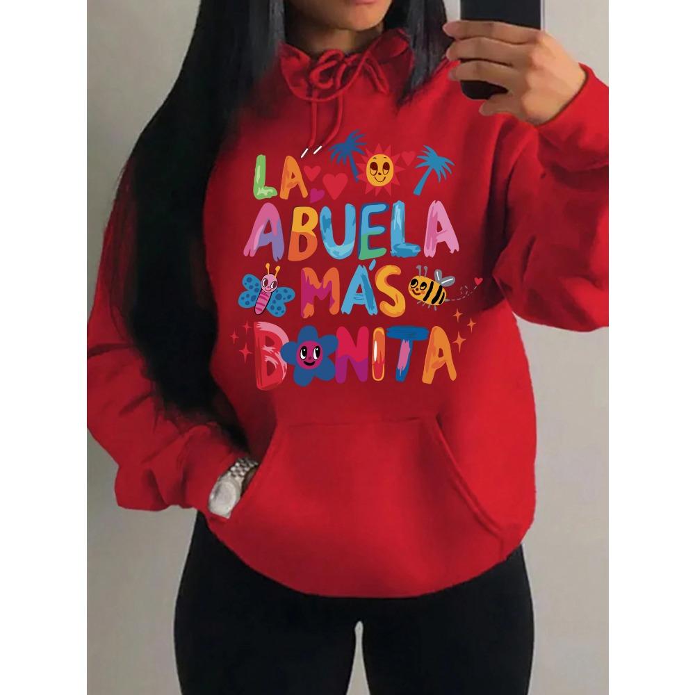 Bonita Printed For Women Streetwear Creative Funny Pattern Hoodie Fleece New Sweatshirt Sport Female Clothes