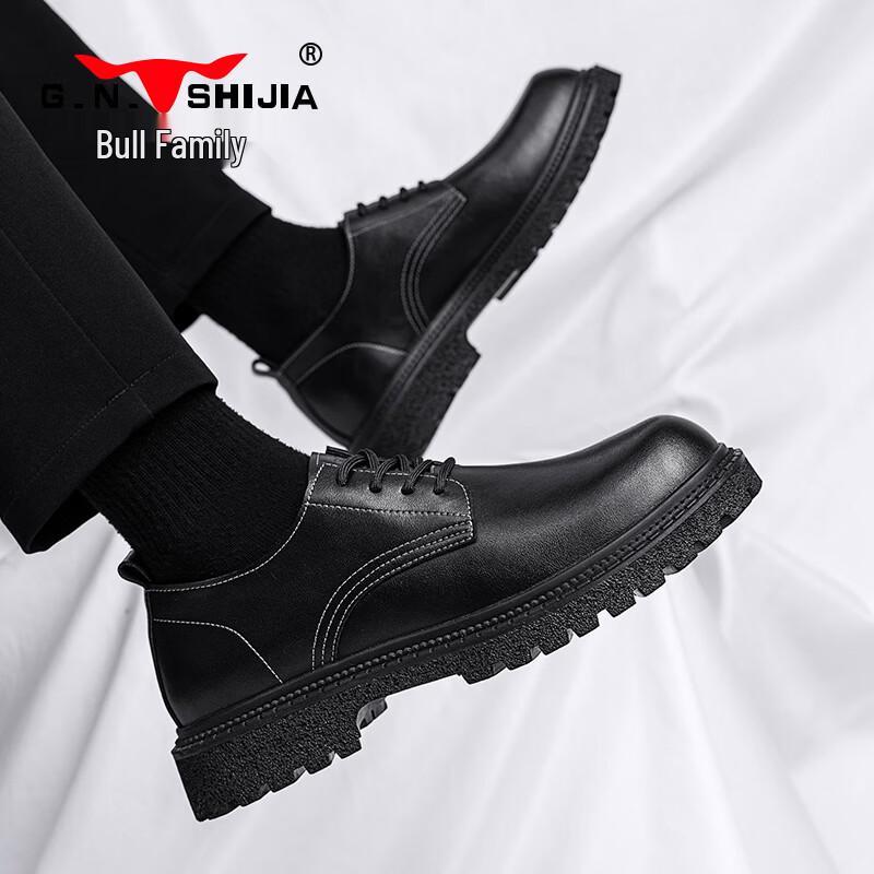 Men s Business Casual Brogue Lace-Up Work Boots 41 чёрный