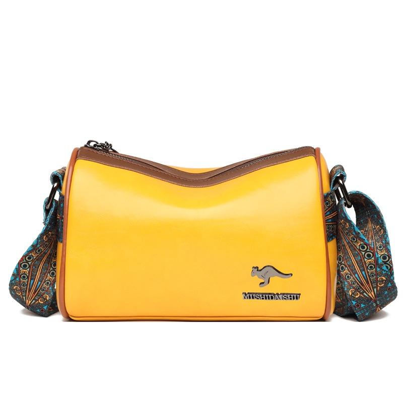 IELGY Women's Pillow Bag, Boston Vintage Versatile Wide Shoulder Strap Large Capacity Shoulder Crossbody Bag