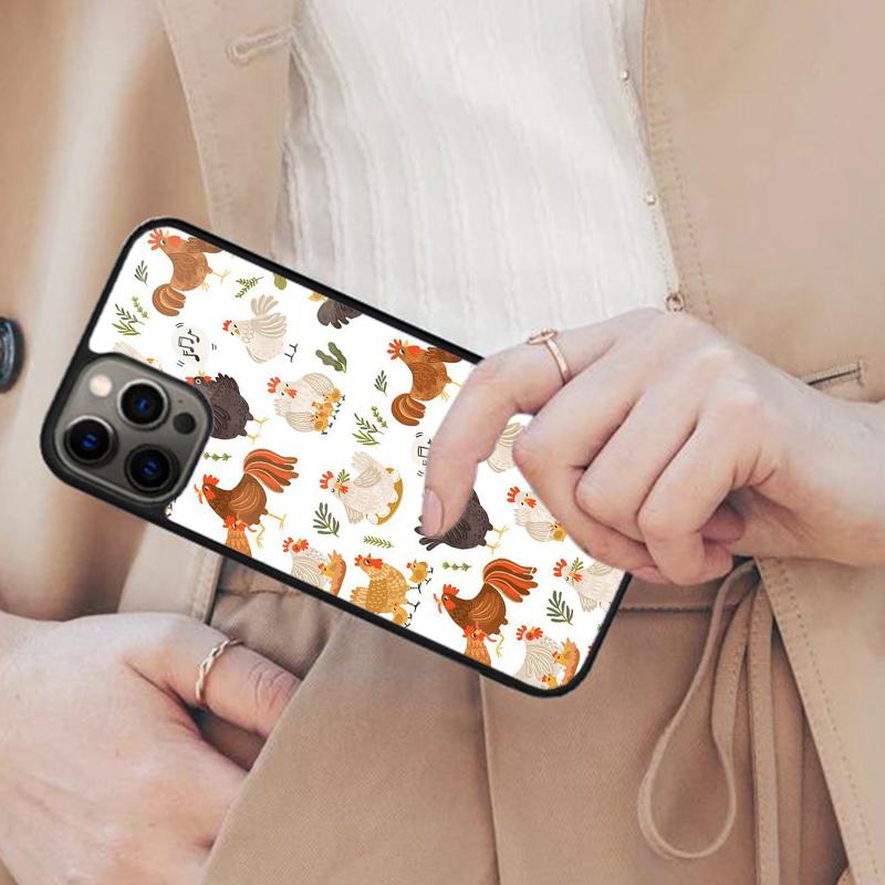 Chicken Pattern Magnetic Phone Case For APPLE iPhone 17 Air 16 14 13 12 Pro Max 15 Plus Wireless Charge With MagSafe Cover