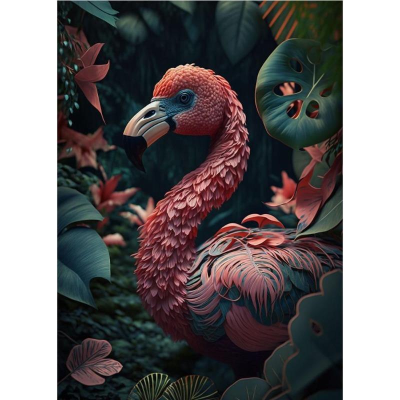 Portraits of Animals In the Jungle, Canvas, Painting, Poster with Print, Lion, Wolf, Monkey, Chameleon, Vintage Wall Art for the Living Room,