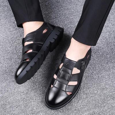 Men Sandals Genuine Leather Sandals Men Outdoor Casual Men Leather Sandals For Men Beach Shoes Roman Shoes