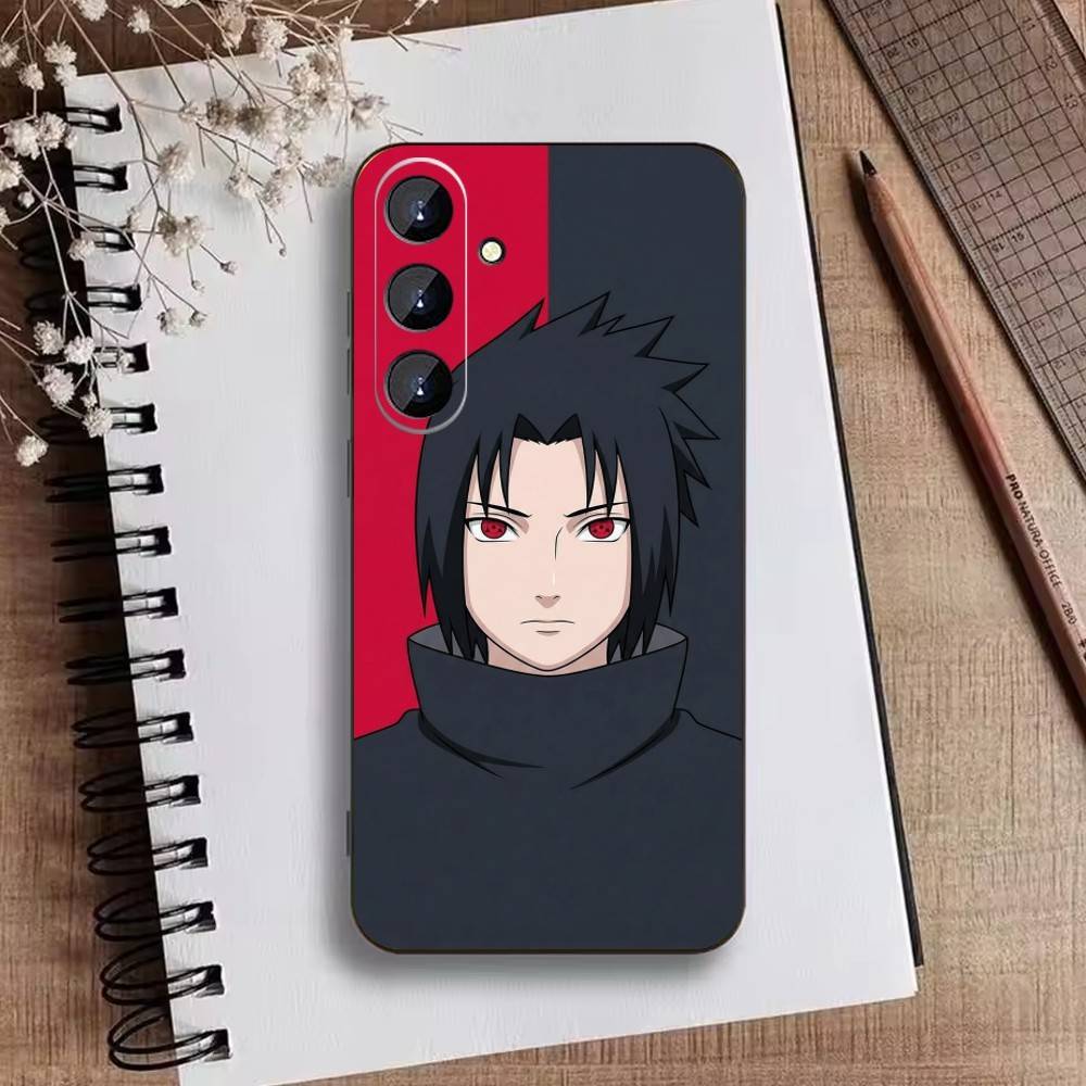 P-Narutos Cover K-Uchiha Phone Case For Samsung Galaxy A73,A21s,A22,A31,A52,A53,A71,A41Soft Black Shell