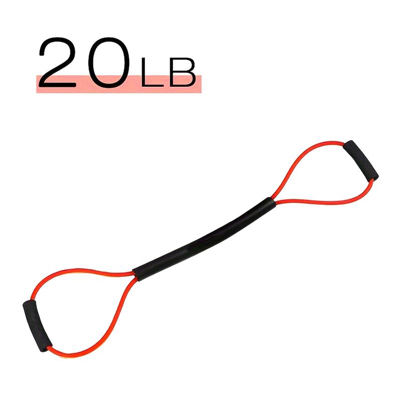 8-Shaped Tension Rope Rubber Resistance Band Exercise Elastic Band With Handles Boxing Tension Belt For Leg Thigh Home