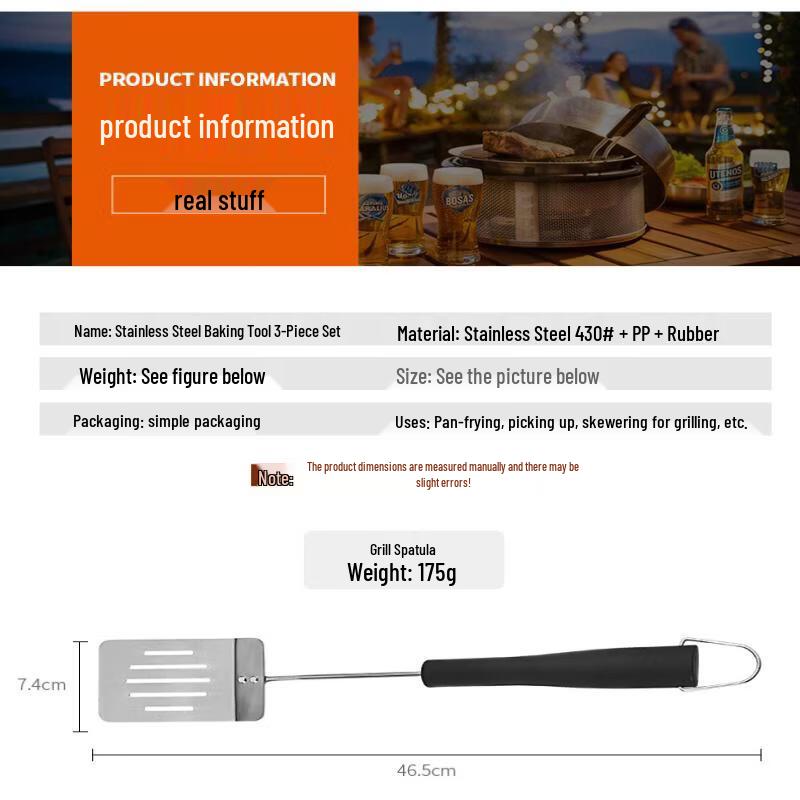 

ZISIZ Stainless Steel Outdoor BBQ Tool Set