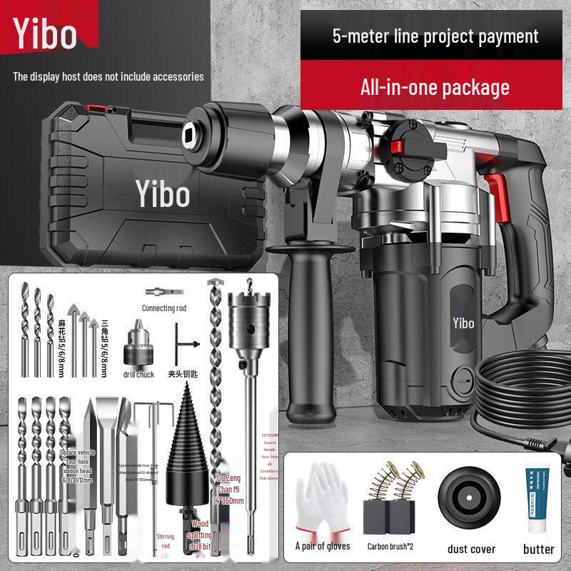 Multi-functional High-Power Electric Hammer Drill and Pickaxe for Industrial and Household Use