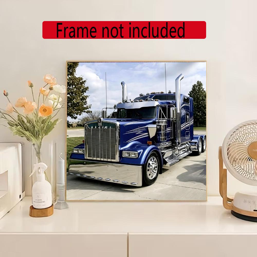 Kenworth Diamond Painting Round Diamond Mosaic Rhinestones Diamond Embroidery Craft Kit Wall Decor Without Frame