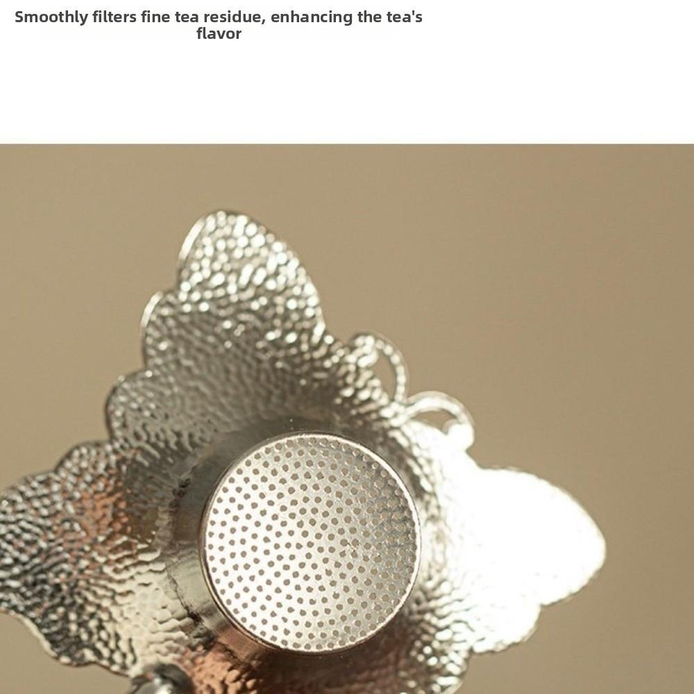 Mesh Filter Sieve Butterfly Tea Filter Vintage Zinc Zinc Alloy Tea Infuser Teaware Tea Strainer  Teas Lover