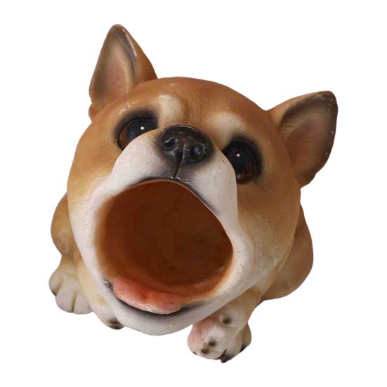 Cute Puppy Pen Holder Resin Desktop Organizer for Stationery Mini Dog Desktop Ornament Creative Gift for Students Office