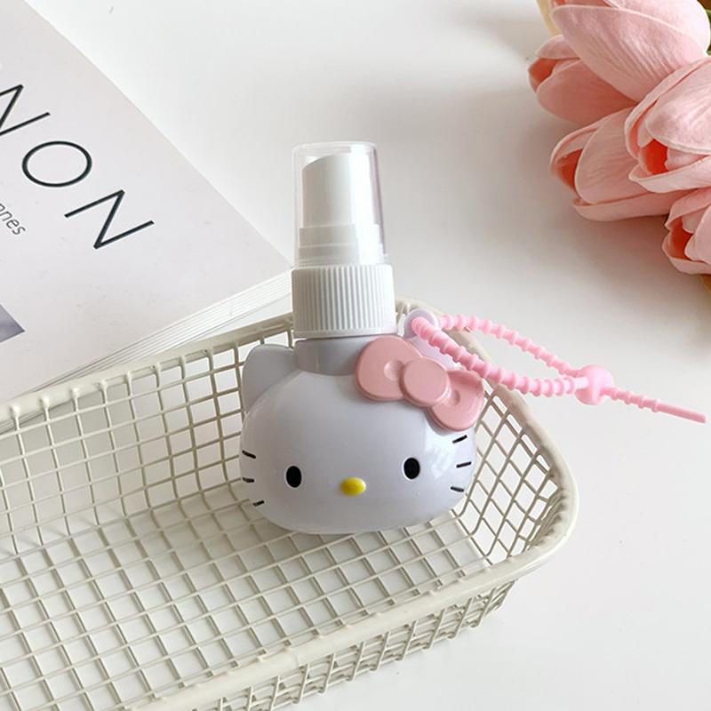 50Ml Portable Spray Bottle Keychain Holder Sanrio Alcohol Disinfection Sub-Bottling Mosquito Repellent Divided Into Bottles