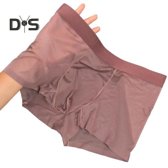 

Мужские трусы-боксеры, эластичные, средней талии, U-образные, тонкие, перспективные, шорты, бесшовные трусы, повседневная одежда XL красный