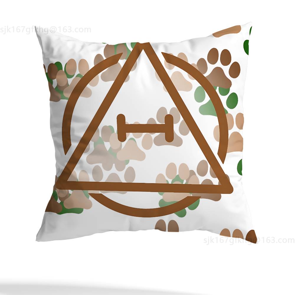 Kissenbezug mit dem neuen Therian-Delta-Symbol, Wohnzimmer-Sofa-Kissenbezug, Schlafzimmer-Bettkissenbezug, Heimdekoration