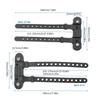 Bike Bottle Cage Mounting Base Black Non-Hole Mounting Clip with Screw Wrench Set MTB Bike Kettles Stand Base Widely Use