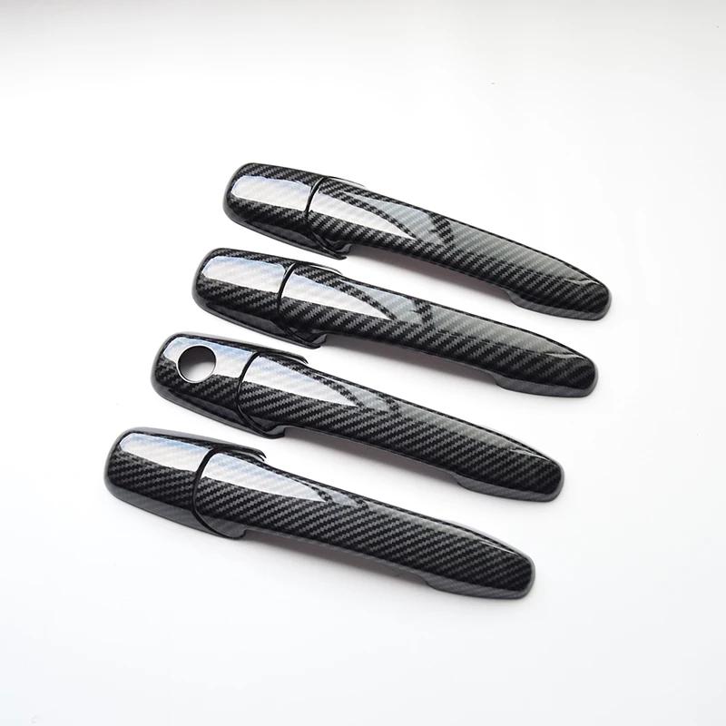Door Handle Cover For Mazda RX8 2004-2012 Mazda Primacy 2005-2009 Chrome Carbon Fiber Car Trim Stickers Styling Accessories
