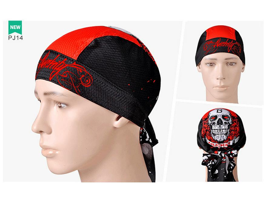 NUCKILY Unisex Sweat-Wicking Sports Headband & Pirate Cap - Hip Hop, Cycling, Dance, and Sun Protection.