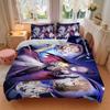 3Pcs Fantasy Heroes Starlight Bedding Set Soft Fabric Duvet Cover Pillowcases Christmas Xmas Halloween Gift 1 Duvet Cover 2 Pillowcase S110