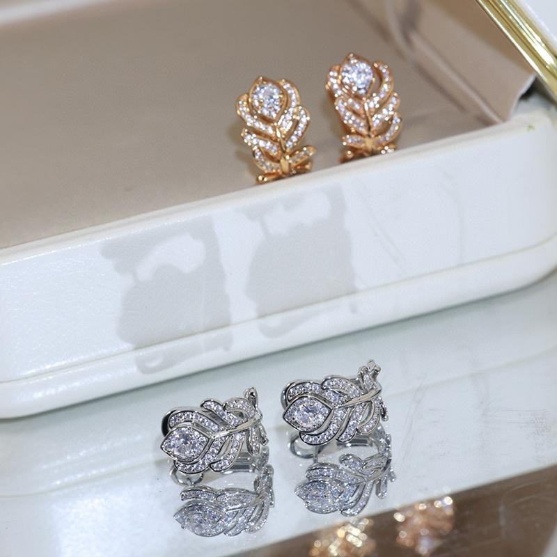 New Vintage Luxury Jewelry For Women Musla Design Ear Stud Wedding Jewelry Earrings Fashion Gifts Lady Party Earrings