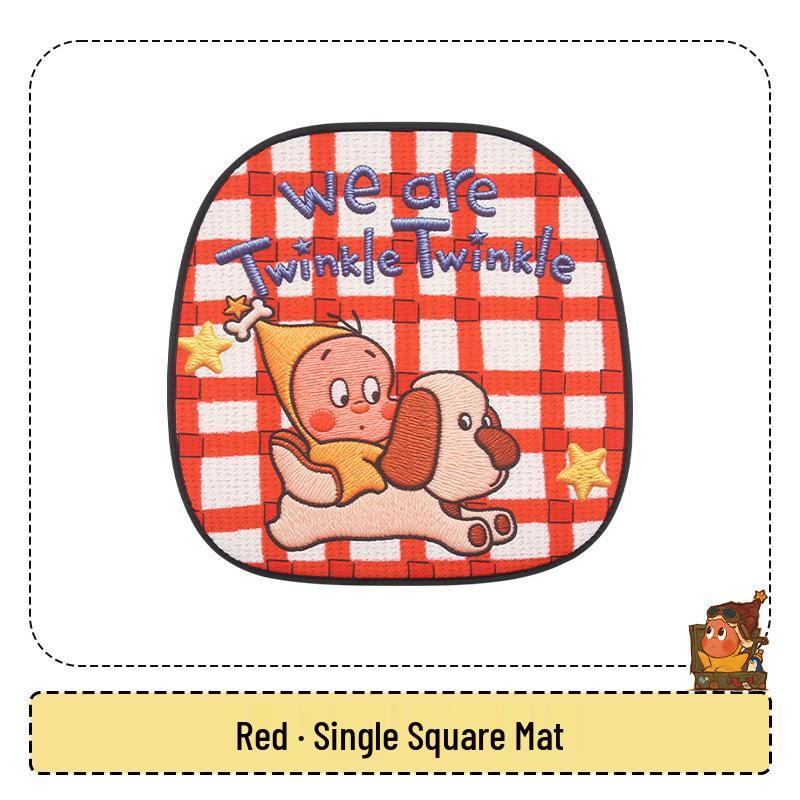 Cute Female Cartoon Car Seat Cushion for Xiaopeng MONA M03/P7/G6/G7/G3 - All Seasons