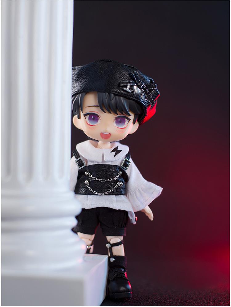 Ob11 Clothes Sweet Cool Black White Suit Hat Shirt Socks for GSC, Obitsu11, Molly, P9, 1/12bjd Doll Accessories Boy Girl Toy